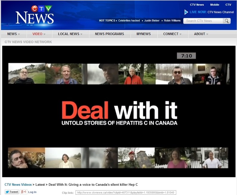 CTV News coverage of the Deal With It documentary.